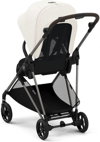 Cybex Gold Melio Adjustable Baby Stroller Suitable for Newborn Canvas White 6.1kg