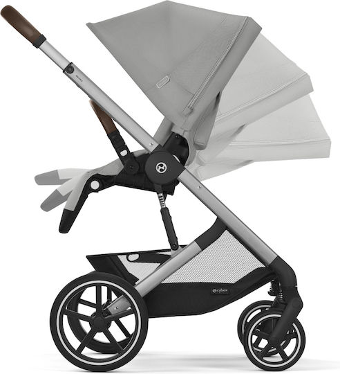 Cybex Balios S LUX Ρυθμιζόμενο Καρότσι Μωρού Kατάλληλο για Nεογέννητο Stone Grey 11.7kg