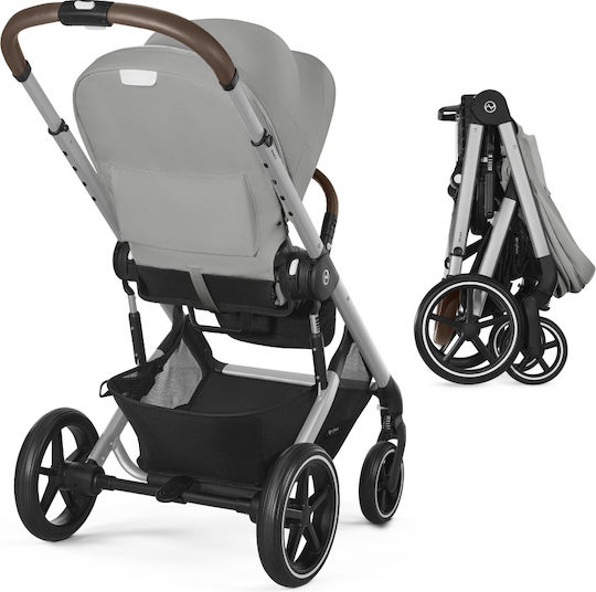 Cybex Balios S LUX Ρυθμιζόμενο Καρότσι Μωρού Kατάλληλο για Nεογέννητο Stone Grey 11.7kg
