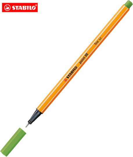 Stabilo Point 88 Fine Tip Design Marker 0.4mm Thin Writing Apple Green 88/33