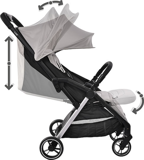Lorelli Loret Baby Stroller Suitable for Newborn Black Jasper 8.3kg