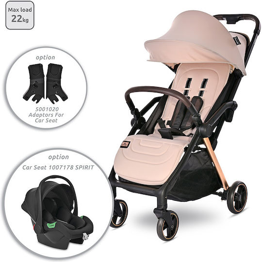 Lorelli Loret Baby Stroller Suitable for Newborn Beige 8.3kg