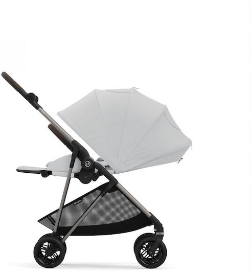 Cybex Gold Melio Ρυθμιζόμενο Καρότσι Μωρού Kατάλληλο για Nεογέννητο Fog Grey 6.1kg