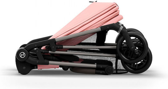 Cybex Gold Melio Ρυθμιζόμενο Καρότσι Μωρού Kατάλληλο για Nεογέννητο Candy Pink 6.1kg