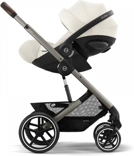 Cybex Balios S Lux Ρυθμιζόμενο Καρότσι Μωρού Kατάλληλο για Nεογέννητο Seashell Beige 11.7kg