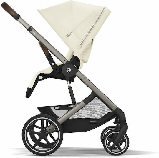 Cybex Balios S Lux Ρυθμιζόμενο Καρότσι Μωρού Kατάλληλο για Nεογέννητο Seashell Beige 11.7kg
