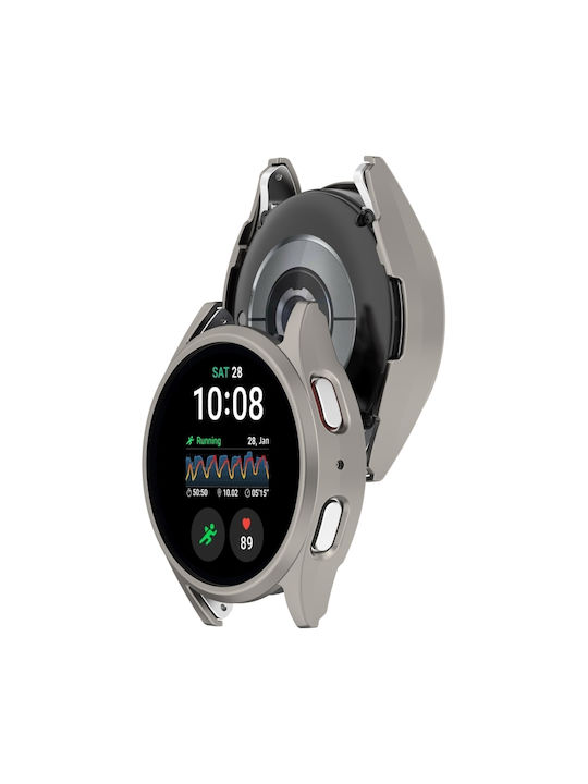 Пластмасов Калъф в Сребрист цвят за Samsung Galaxy Watch 7 44мм