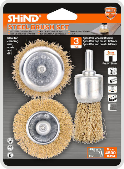 Shind 94946 Wire Brush Tool Set of 3pcs