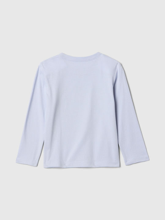 GAP Children's Blouse Long Sleeve jet stream blue