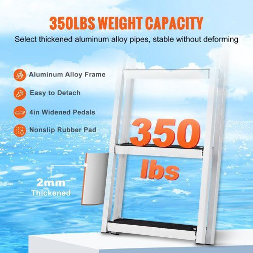 Vevor Aluminum Pool Ladder 61x45.5x182.5cm