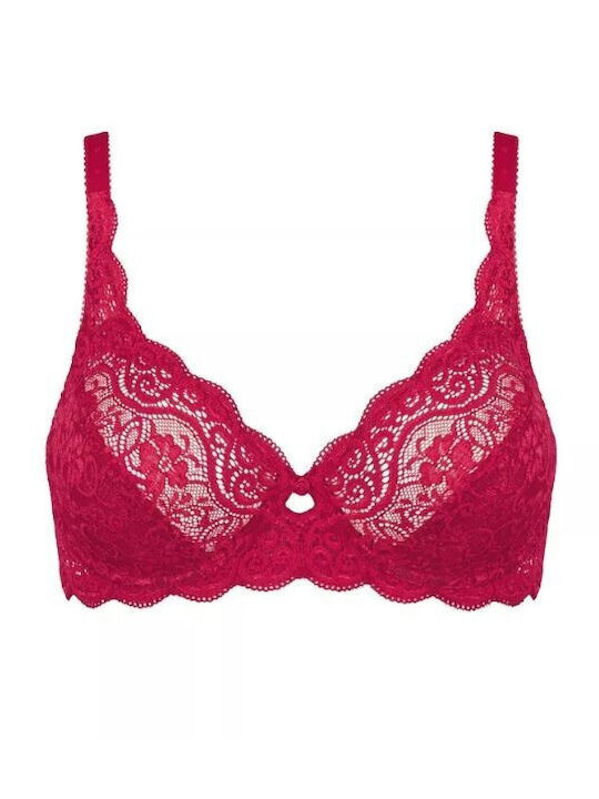 Triumph Amourette 300 Soft Underwire Lace Bra Fuchsia Fuchsia