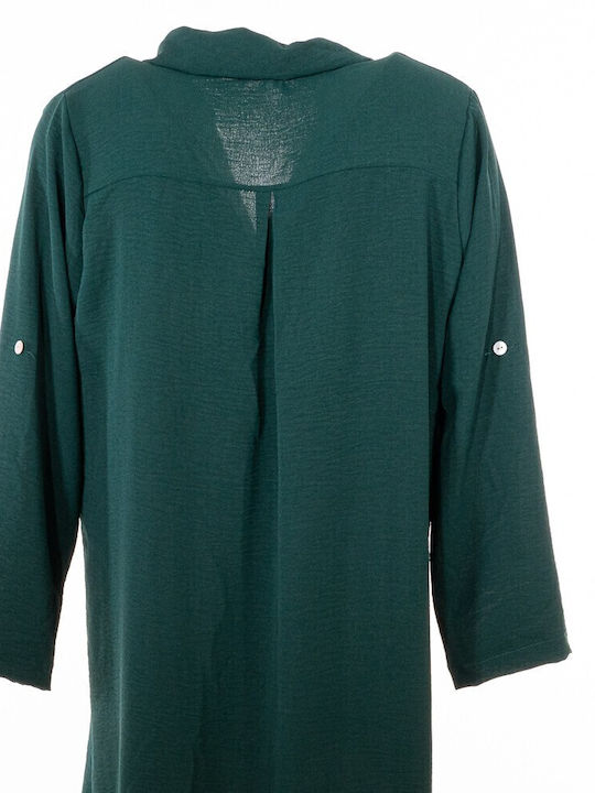 Langärmelig Damen Hemd Green