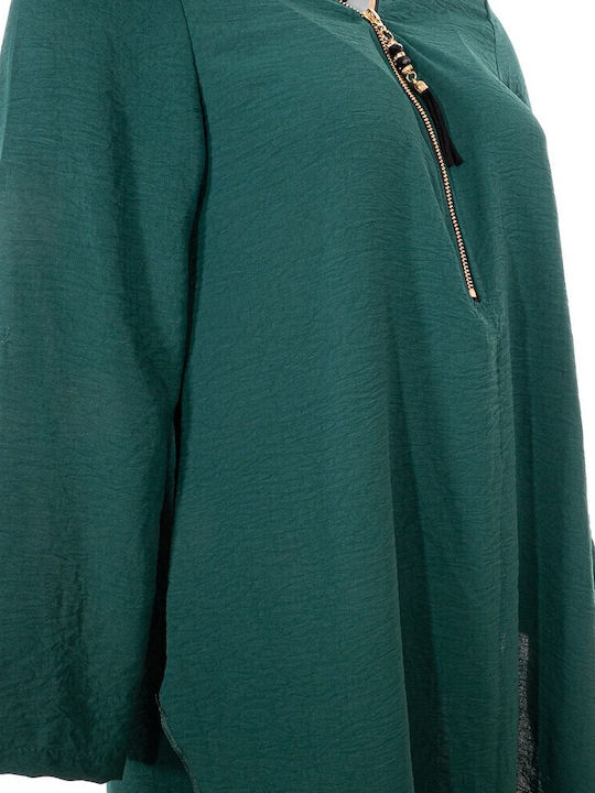 Langärmelig Damen Hemd Green