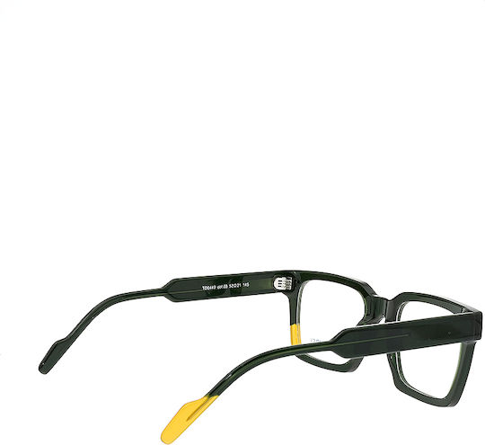 Tipi Diversi Herren Acetat Brillengestell Schwarz TD643401