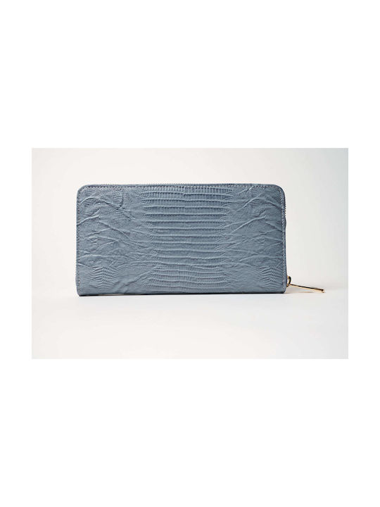 Toya Large Leather Women's Wallet Light Blue