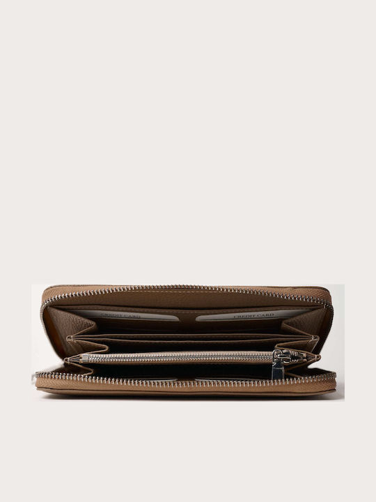 Large Leather Women's Wallet Classic Brown