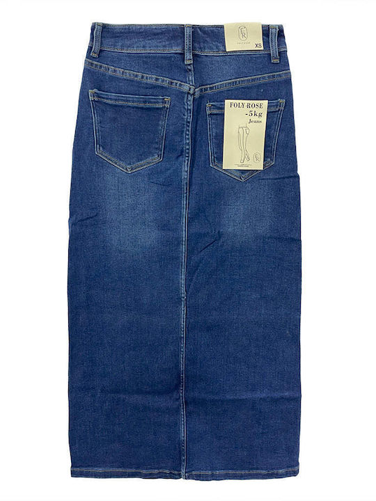 Denim Maxi Rock Blue