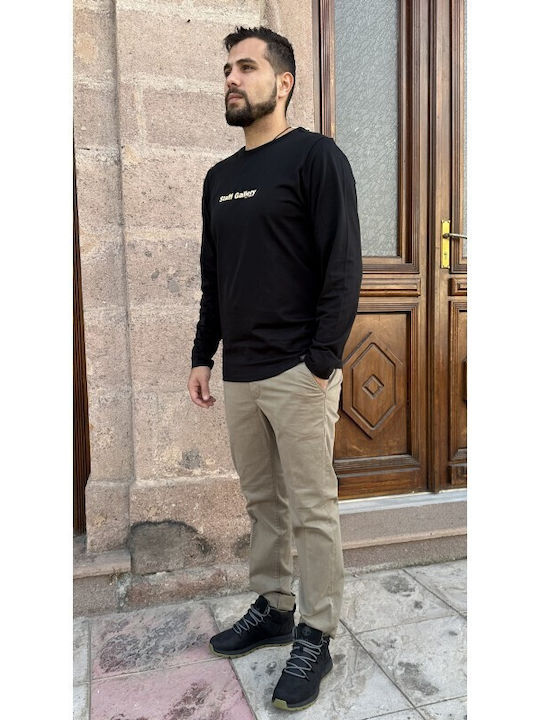 Culton Men's Elastic Jeans Pants With Slim Fit Cappuccino