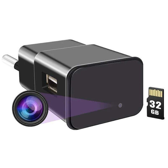 Iuni Ip1000 Spy Camera Usb Charger 32gb Wifi 4k View Audio-video P2p