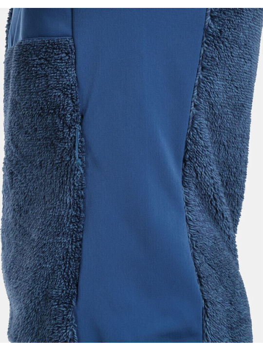 Men's Fleece Cardigan with Hood Dark Blue