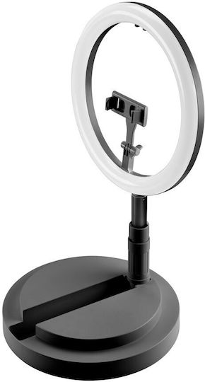 Selfie Ring Compact Bluetooth Black