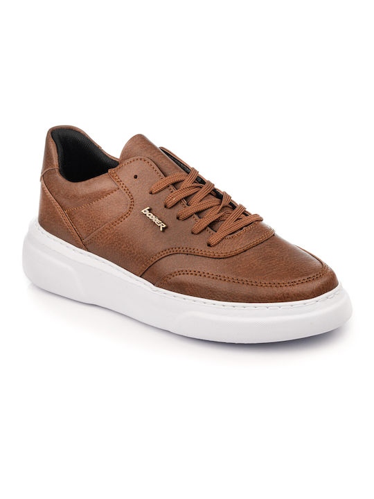 Boxer Men's Leather Casual Shoes Brown