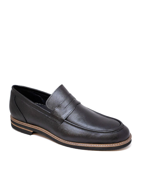 Leder Herren Freizeitschuhe Schwarz