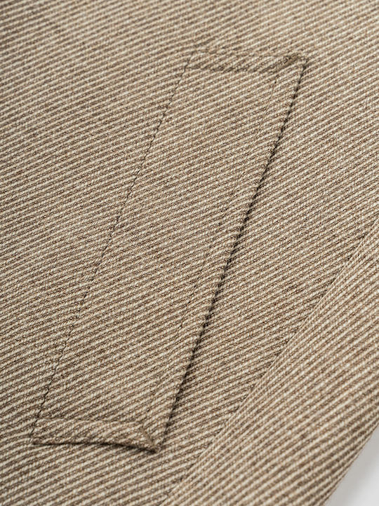 Herren Mantel Brown