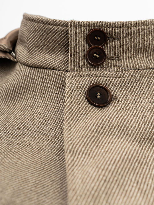 Herren Mantel Brown