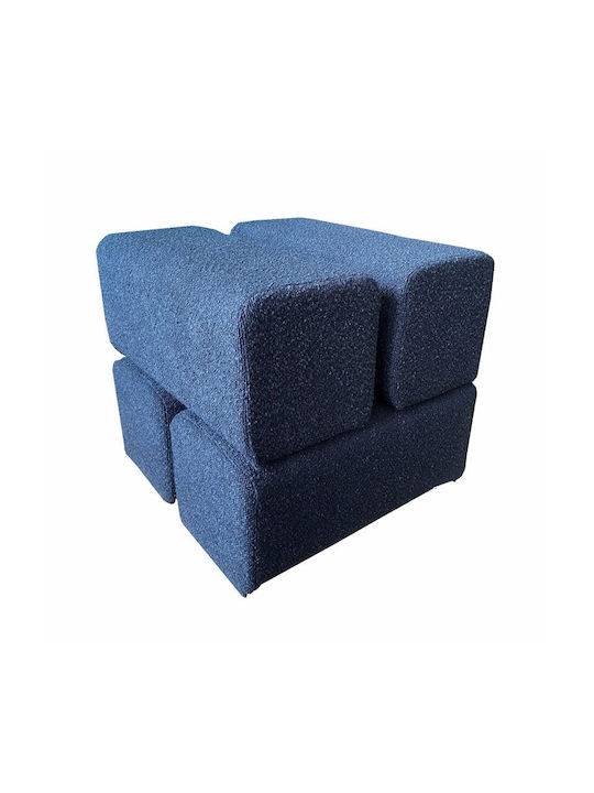 Stool For Living Room Cheval Blue 45x45x42cm