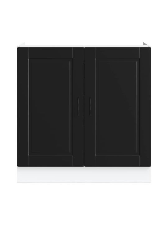 Sink Cabinet Black 80x46x81.5pcs