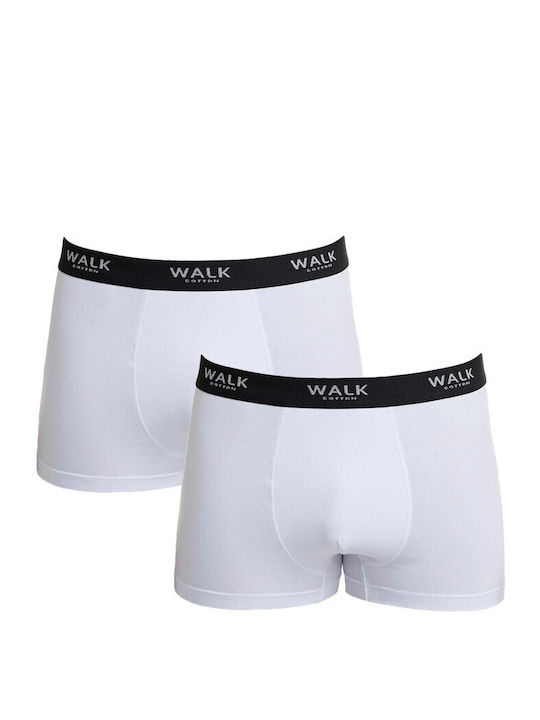 Walk W1761 Men's Boxers White 2Pack W1761-0101