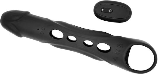 Dream Toys Ramrod Уголемяване на пениса с вибрация Черен 4.2см