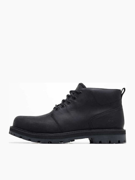 Leather Black Men's Boots