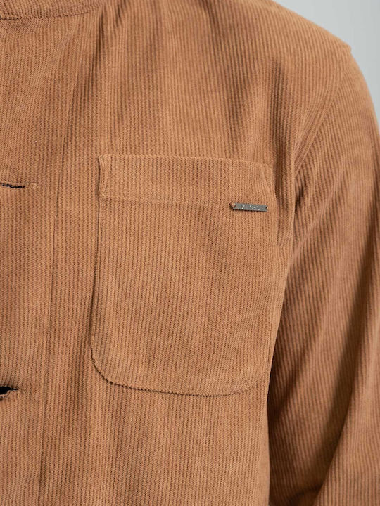 Μακρυμάνικo Overshirt Camel 300-2425-Azzate