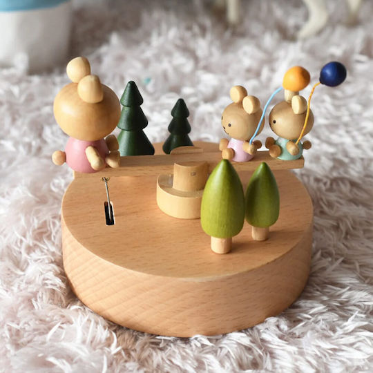 Decorative Home made of Wooden 11x11x10.8cm 1pcs