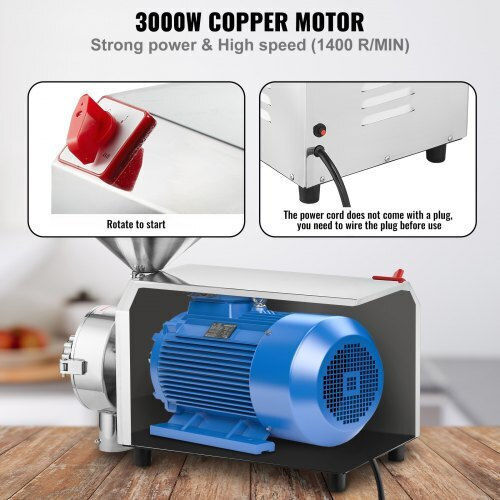 Vevor Πολυκοπτικό Μηχάνημα 1400rpm 605x290x460mm