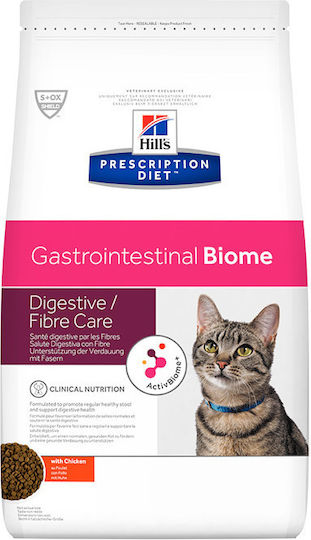 Hill's Prescription Diet Gastrointestinal Biome Digestive Fibre Care Ξηρά Τροφή χωρίς Γλουτένη για Ενήλικες Γάτες με Ευαίσθητο Γαστρεντερικό με Κοτόπουλο 1.5kg