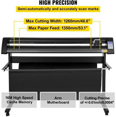 Vevor Κόφτης Βινυλίου 1350mm Οπτικό Μάτι Βάση Kzflexi1350mm8z30v2
