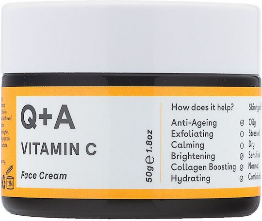 Q+A Natural Skincare Light Cream Face Day with Centella Asiatica 50gr