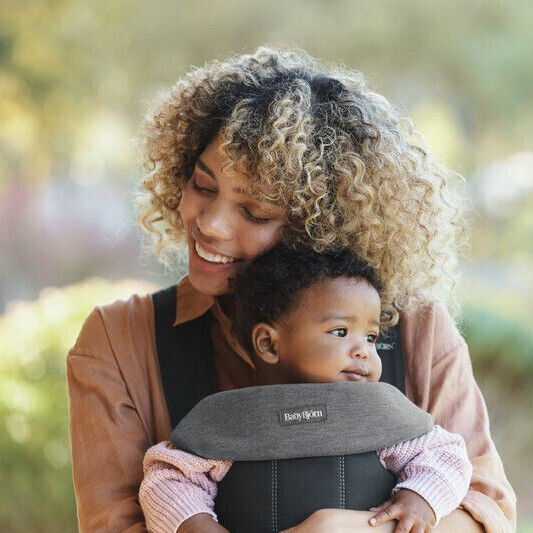BabyBjorn Bib Fabric Dark Grey