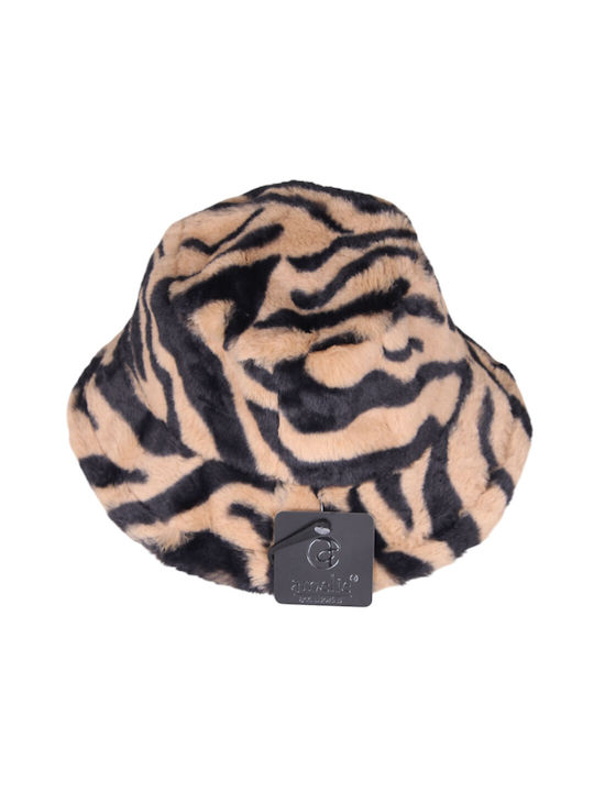 Women's Faux Fur Hat 100% Polyester One Size Leopard Beige