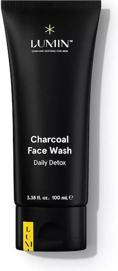 Lumin Charcoal Daily Detox Αφρός Καθαρισμού Προσώπου 100ml