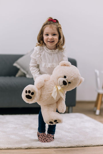 FreeOn Plüschbär Weiß 38 cm