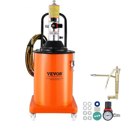 Vevor Air Pressure Sprayer Wheeled Grease Gun 20lt 3.96m