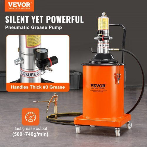 Vevor Air Pressure Sprayer Wheeled Grease Gun 20lt 3.96m