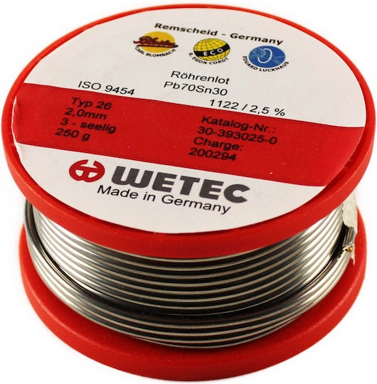Wetec 30-393025-0 Lötdraht 250gr