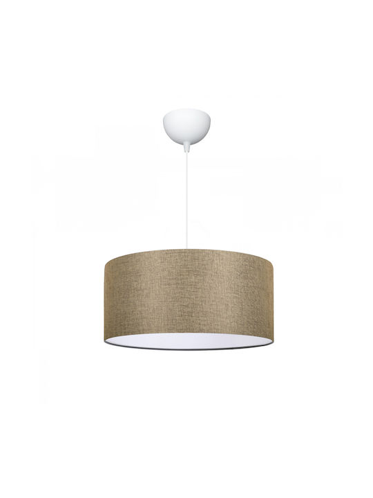 GloboStar Pendant Light Beige with Socket E27 38x38x70cm