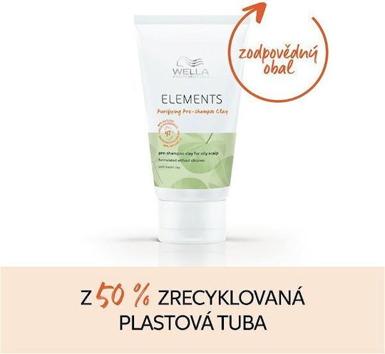 Wella Elements Μάσκα Μαλλιών για Λιπαρότητα με Άργιλο 70ml