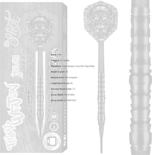 Shot Tribal Weapon Java 90% 18g Softtip